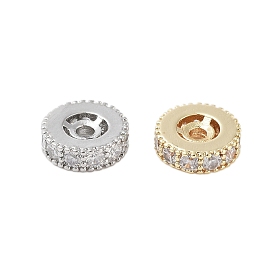 Латунные микропаве из прозрачного кубического циркония, без кадмия, без никеля и без свинца, Колум