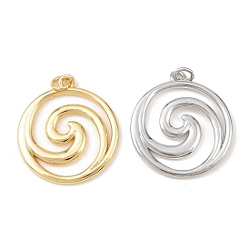 Латунные подвески, водоворот, долговечный, без свинца и без кадмия, стойки покрытие, с целью перехода в кольце