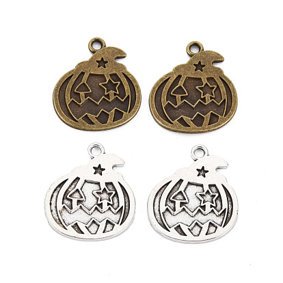 Хэллоуин подвеска в тибетском стиле с эмалью, без кадмия и без свинца, тыква