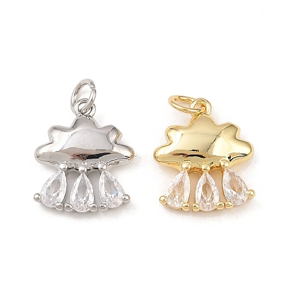 Латунные микро проложить кубического циркония подвески, облако, без кадмия и без свинца, стойки покрытие, долговечный, с целью перехода в кольце