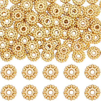 80шт. стойка покрытие сплав распорные бусины, без свинца и без кадмия, долговечный, плоско-круглые