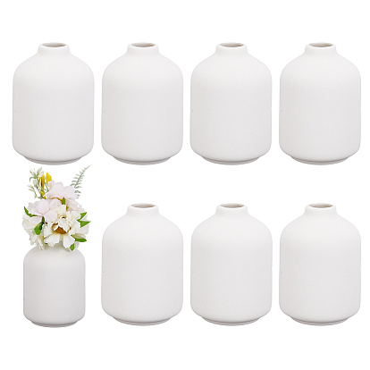Керамические белые вазы-украшения, для украшения свадьбы в домашнем офисе