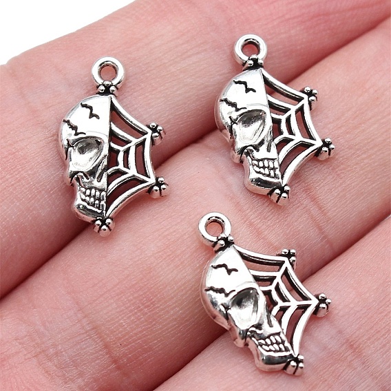10 подвески из цинкового сплава в тибетском стиле, паук