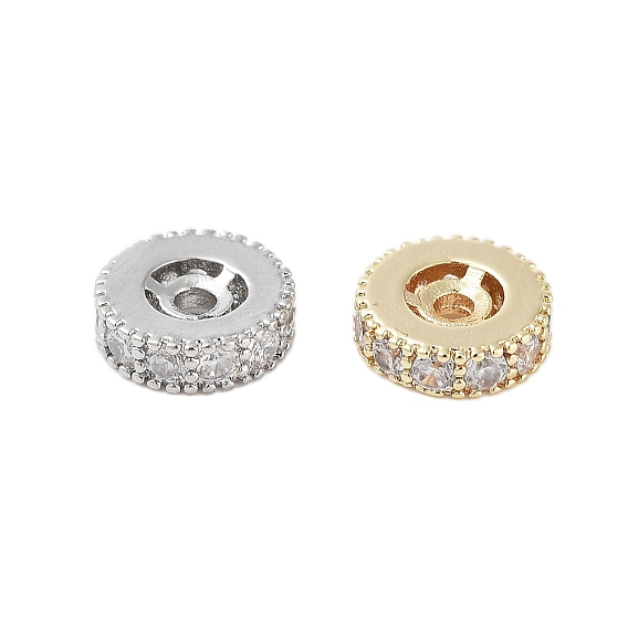 Латунные микропаве из прозрачного кубического циркония, без кадмия, без никеля и без свинца, Колум