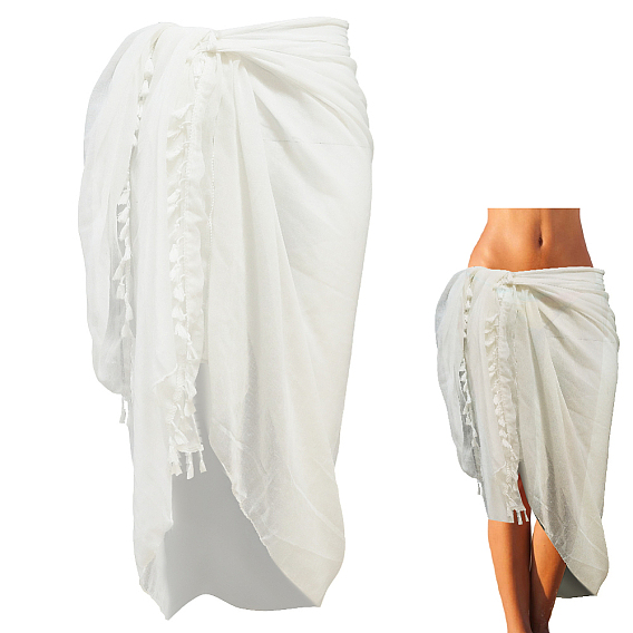 Прямоугольный хлопковый пляжный палантин, Аксессуары для орнаментов, кисточка