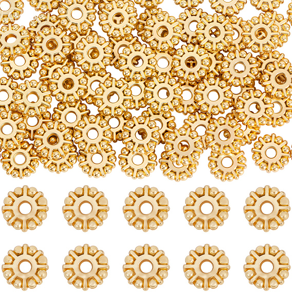 80шт. стойка покрытие сплав распорные бусины, без свинца и без кадмия, долговечный, плоско-круглые