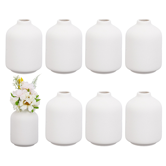 Керамические белые вазы-украшения, для украшения свадьбы в домашнем офисе