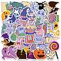 Halloween Themed PVC Waterproof Sticker Labels, Self-adhesion, for Suitcase, Skateboard, Refrigerator, Helmet, Mobile Phone Shell