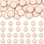 26 Emaille-Anhänger aus PC-Legierung, flach, rund, mit Buchstaben a~z Charms