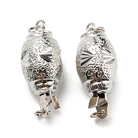 Латунная застежка, фактурная бочка