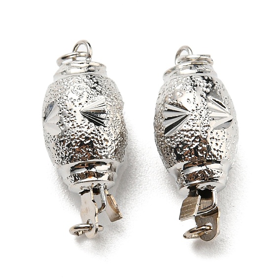 Латунная застежка, фактурная бочка