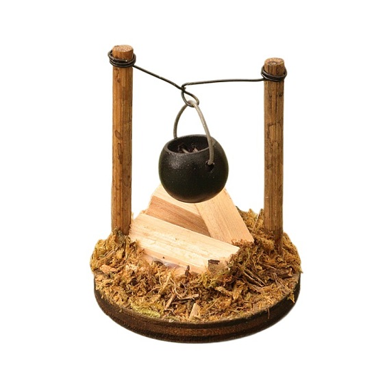 Имитация кукольного домика дровяная подвесная печь, аксессуары для кукольного домика с микро-ландшафтом, притворяясь опорными украшениями