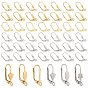 48Pcs 6 Styles 304 Stainless Steel Shell Leverback Earring Findings, with Loop