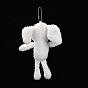 Cartoon PP Cotton Plush Simulation Soft Stuffed Animal Toy Rabbit Pendants Decorations, for Girls Boys Gift