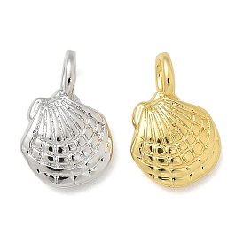 Латунные подвески, подвески в форме ракушек, долговечный, стойки покрытие, без свинца и без кадмия