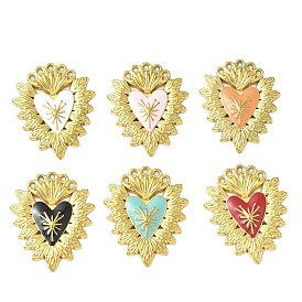 304 нержавеющей стальной эмали подвески, ионное покрытие (ip), шарма сердца, золотые