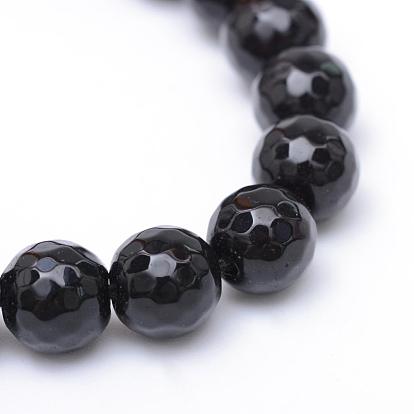 Glass Beads Strands, Faceted, Round