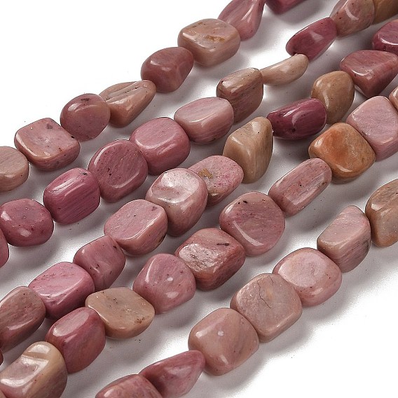 Природные родонит бисер нитей, самородки, упавший камень