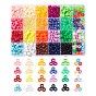 168G 24 Colors Plastic Bead Sets, Barrel