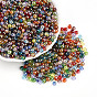 Прозрачные цвета радуги стеклянные бусины, круглые