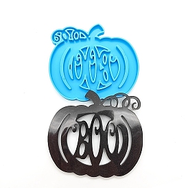 DIY Halloween Themed Pendant Decoration Silicone Molds, Resin Casting Molds, Pumpkin