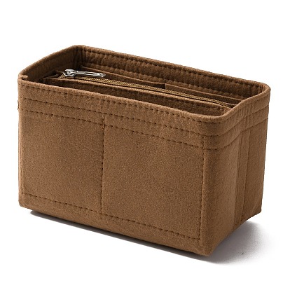 Прямоугольная вставка-органайзер для сумки из фетра, войлочный органайзер для сумок с застежкой-молнией, формирователь сумки