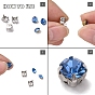 Stainless Steel Sew on Prong Settings, Claw Settings for SS28 Diamond Shape Rhinestone