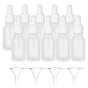 DIY Cosmetics Storage Containers Kits, with Frosted Glass Dropper Bottles and Plastic Funnel Hopper
