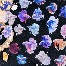 Waterproof PET Decorative Stickers, Betta Series