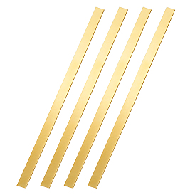 4Pcs Brass Sheets, Metal Sheets, Rectangle