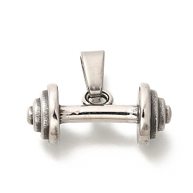 304 подвески из нержавеющей стали, талисман в виде штанги