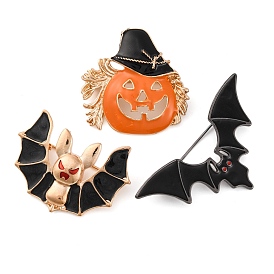 Halloween Zinc Alloy Brooches, Enamel Pins for Clothes Backpack