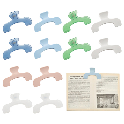 12шт. 6 цветные пластиковые скрепки для книг, отрывок из учебника