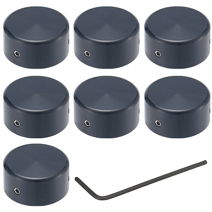 12 алюминиевые крышки для переключателей гитарных педалей, с железными винтами