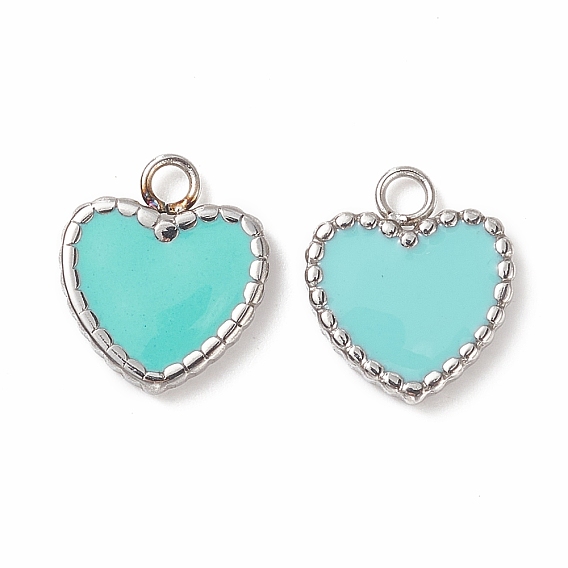 304 из нержавеющей стали шармы эмали, сердце