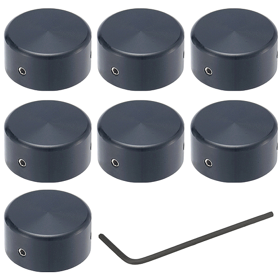 12 алюминиевые крышки для переключателей гитарных педалей, с железными винтами