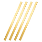 4Pcs Brass Sheets, Metal Sheets, Rectangle