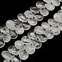 Teardrop Natural Quartz Crystal Pendant Beads Strands