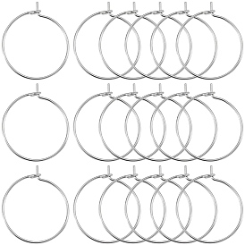 300 шт 316 хирургическая нержавеющая сталь бокалы подвески кольца, обручание серьги, DIY материал для баскетбола обруча серьги жены