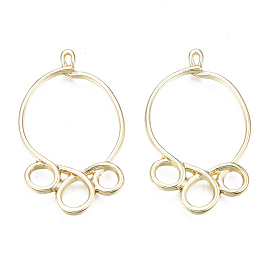 Crémaillère pendentifs en alliage placage, sans cadmium et sans plomb