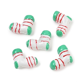 Окрашенные и нагретые стеклянные эмалевые бусины, Рождественский чулок