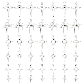 96 шт 6 стили подвески из сплава в тибетском стиле, звезды прелести