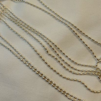 925 Ovale Kugelketten aus Sterlingsilber, ungeschweißte
