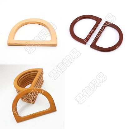 6 Stück 3 Holztaschengriffe im Stil, für handgemachte Taschenhandtaschen Geldbörsengriffe Ersatz