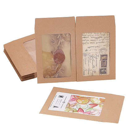 Держатели бумажных визиток, с окном, прямоугольные