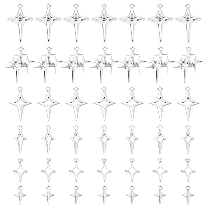 96 шт 6 стили подвески из сплава в тибетском стиле, звезды прелести