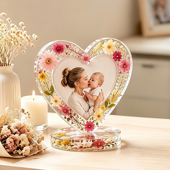 DIY Picture Frame Silicone Molds, Heart, Resin Casting Molds, for UV Resin, Epoxy Resin Craft Making