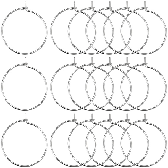 300 шт 316 хирургическая нержавеющая сталь бокалы подвески кольца, обручание серьги, DIY материал для баскетбола обруча серьги жены