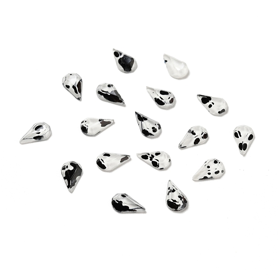 Spot Pattern Resin Cabochons, Nail Art Decoration Accessories, Teardrop