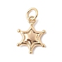 Латунные подвески, звезды прелести, с целью перехода в кольце